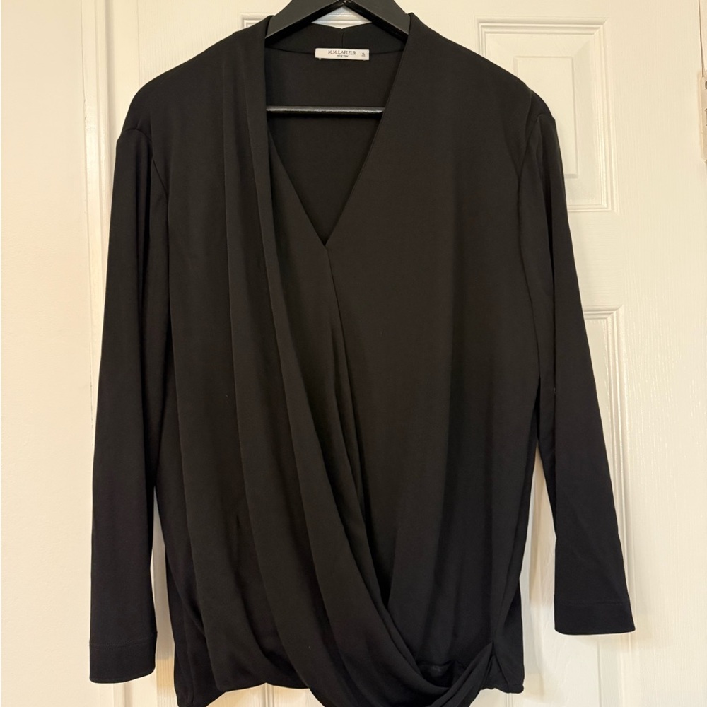 Elegant Black Drape Top